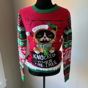 NWT  No Boundaries fun Christmas sweater size XS (0-2)